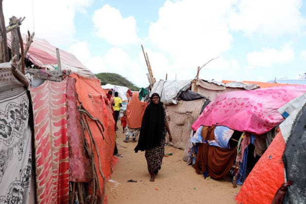 Camps turn into permanent settlements amid ongoing crisis in Somalia MOGADISHU, SOMALIA - MAY 26: A view of tents as millions of people living in camps that have gradually turned into permanent settlements, where they continue to face difficult living conditions amid insecurity, conflict and drought in the capital Mogadishu, Somalia, on May 26, 2026. Metin Yuksel Kaya Anadolu Mogadishu Somalia. Editorial use only. Please get in touch for any other usage.  Copyright: x2026xAnadoluxMetinxYukselxKayax