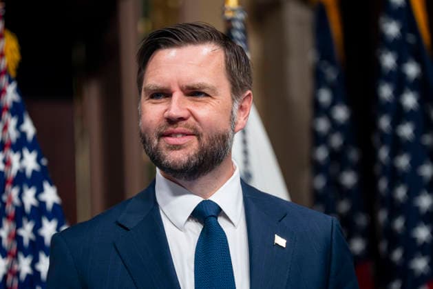 Vice President JD Vance attends a roundtable on anti-fraud initiatives in the Indian Treaty Room in the Eisenhower Executive Building near the White House in Washington, DC on Tuesday, May 26, 2026.  WAP20260526300 BONNIExCASH