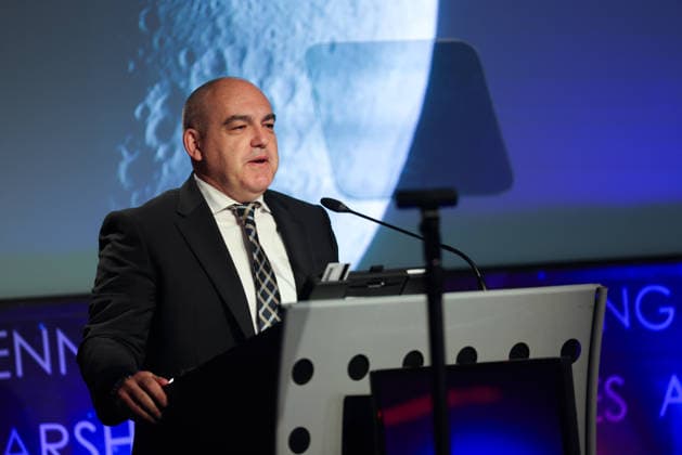 May 26, 2026, Washington, District Of Columbia, USA: CARLOS GARCIA-GALAN, Program Executive, Moon Base, NASA, speaks at a press conference announcing Moon Base plans and mission progress at NASA Headquarters in Washington, D.C. on May 26, 2026. NASA s Moon Base program is a long-term lunar exploration and infrastructure initiative designed to enable sustained human presence at the lunar South Pole. Washington USA  - ZUMAd227 20260526_znp_d227_009 Copyright: xBryanxDozierx
