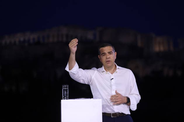 Alexis Tsipras unveils new political party in Athens ATHENS, GREECE - MAY 26: Greek former Prime Minister Alexis Tsipras speaks during the presentation of his new political party in Athens, Greece, on May 26, 2026. Costas Baltas Anadolu Athens Greece. Editorial use only. Please get in touch for any other usage.  Copyright: x2026xAnadoluxCostasxBaltasx