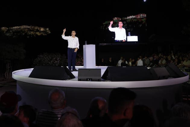 Alexis Tsipras unveils new political party in Athens ATHENS, GREECE - MAY 26: Greek former Prime Minister Alexis Tsipras speaks during the presentation of his new political party in Athens, Greece, on May 26, 2026. Costas Baltas Anadolu Athens Greece. Editorial use only. Please get in touch for any other usage.  Copyright: x2026xAnadoluxCostasxBaltasx