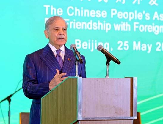 May 26, 2026, Pakistan: Prime Minister of Pakistan, Muhammad Shehbaz Sharif, Celebrates 75 Years of Diplomatic Relations Between Pakistan and China in Beijing Ceremony Pakistan  - ZUMAas3_ 20260526_zaf_as3_033 Copyright: xPPIx