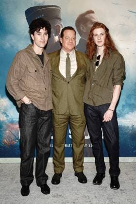 Holden Fraser, Brendan Fraser, Leland Francis Fraser at arrivals for PRESSURE Premiere, AMC Lincoln Square 13, New York, NY, May 26, 2026. Photo By: Kristin Callahan Everett Collection PRESSURE Premiere PUBLICATIONXNOTxINxCANxCHNxFRAxITAxJPNxNORxPOLxRUSxESPxUKxUSA