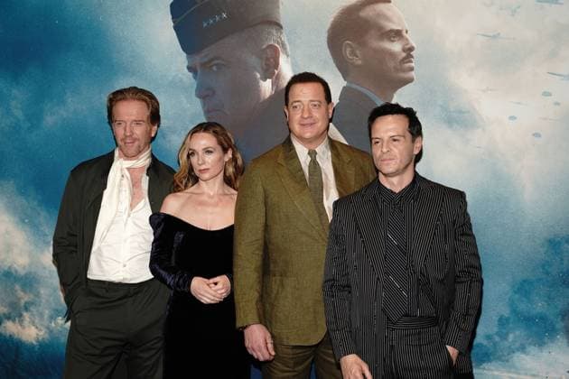 Damian Lewis, Kerry Condon, Brendan Fraser, Andrew Scott at arrivals for PRESSURE Premiere, AMC Lincoln Square 13, New York, NY, May 26, 2026. Photo By: Kristin Callahan Everett Collection PRESSURE Premiere PUBLICATIONXNOTxINxCANxCHNxFRAxITAxJPNxNORxPOLxRUSxESPxUKxUSA