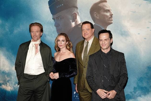 Damian Lewis, Kerry Condon, Brendan Fraser, Andrew Scott at arrivals for PRESSURE Premiere, AMC Lincoln Square 13, New York, NY, May 26, 2026. Photo By: Kristin Callahan Everett Collection PRESSURE Premiere PUBLICATIONXNOTxINxCANxCHNxFRAxITAxJPNxNORxPOLxRUSxESPxUKxUSA