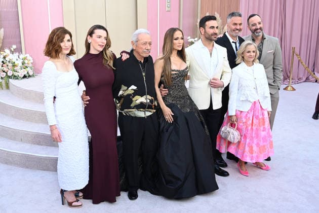 Premiere of Office Romance LOS ANGELES, CALIFORNIA - MAY 26:Jodie Whittaker, Betty Gilpin, Edward James Olmos, Jennifer Lopez, Brett Goldstein, Ol Parker, Amy Sedaris and Tony Hale at the world premiere of Netflix s Office Romance at The Egyptian Theatre Hollywood on May 26, 2026 in Los Angeles, California. Credit: Michael Mattes AdMedia EDITORIAL USE ONLY  Copyright: xx AdMediax admphotostwo992473