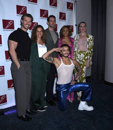 May 26, 2026, New York, Ny, United States: Constantine Rousouli, John Riddle, Deobrah Cox, Marla Mindelle and Frankie Grande attend the 2026 New Dramatists Spring Luncheon. Held at the New York Marriott Marquis in New York. Zuma Press May 26, 2026 New York United States - ZUMAp281 20260526_zea_p281_077 Copyright: xPhotoxImagexPressx