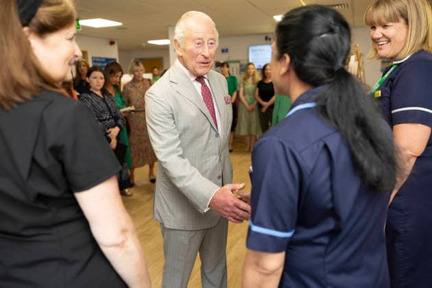 . 26 05 2026. York, United Kingdom. King Charles III during a visit to the Sir Robert Ogden Macmillan Cancer Centre in York, United Kingdom  xPoolx xi-Imagesx IIM-26792-0012