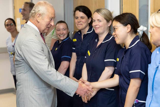 . 26 05 2026. York, United Kingdom. King Charles III during a visit to the Sir Robert Ogden Macmillan Cancer Centre in York, United Kingdom  xPoolx xi-Imagesx IIM-26792-0014