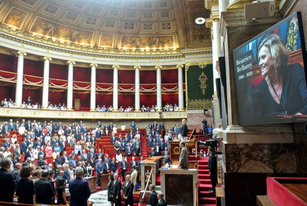 Pay tribute to French PM Beatrice Bellamy at the National Assembly in Paris French Ministers and MPs Pay tribute to French MP Beatrice Bellamy at the National Assembly in Paris on May 26, 2026. Photo by Karim Ait Adjedjou ABACAPRESS.COM Paris Ile-de-France France  Copyright: xAitxAdjedjouxKarim ABACAx