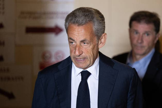 Last day of the Libyan financing appeal trial - Paris French former president Nicolas Sarkozy arrives on the last day of his appeal trial over charges he had sought Libyan financing for his 2007 election, at the Palais de Justice courthouse in Paris on May 27, 2026. Photo by Raphael Lafargue ABACAPRESS.COM Paris France  Copyright: xLafarguexRaphael ABACAx