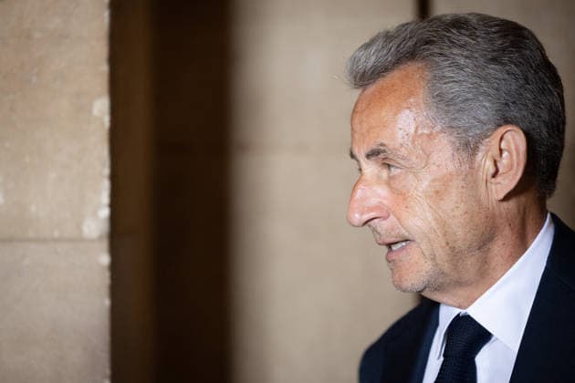 Last day of the Libyan financing appeal trial - Paris French former president Nicolas Sarkozy arrives on the last day of his appeal trial over charges he had sought Libyan financing for his 2007 election, at the Palais de Justice courthouse in Paris on May 27, 2026. Photo by Raphael Lafargue ABACAPRESS.COM Paris France  Copyright: xLafarguexRaphael ABACAx