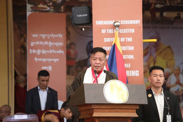 Oath ceremony of Tibetan Parliament-in-Exile at Dharamshala, India Penpa Tsering addresses during the oath taking ceremony as the Sikyong (president of the Central Tibetan Administration), at Dharamshala in India on May 27, 2026. Penpa Tsering has been re-elected as Sikyong for a second five-year term after securing more than 60 per cent of the votes. The Dalai Lama fled Tibet following a failed uprising against a Chinese invasion in 1959 and has been living in exile in Dharamsala, northern India where the Tibetan government-in-exile is based. Dharamshala india  Copyright: xMatrixxImagesx xSanjayxBaidx