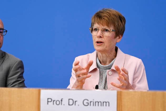 ABB BPK-GUTACHTEN - Prof. Dr. Veronika Grimm Bericht zum Thema Vorstellung des Fruehjahrsgutachten 2026-Sachverstaendigenrat zur Begutachtung der gesamtwirtschaftlichen Entwicklung auf der BPK Bundespressekonferenz in Berlin am 27.05.2026 Berlin Deutschland *** ABB BPK GUTACHTEN Prof Dr Veronika Grimm Report on the presentation of the 2026 Spring Report of the German Council of Economic Experts at the BPK Federal Press Conference in Berlin on 27 05 2026 Berlin Germany