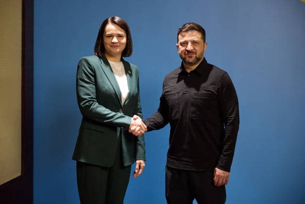 Sviatlana Tsikhanouskaya meets with President Volodymyr Zelensky in kyiv, Ukraine on May 26, 2026 Ukraine Presidency via Bestimage Sviatlana Tsikhanouskaya meets with President Volodymyr Zelensky in kyiv, Ukraine on May 26, 2026 Ukraine  Copyright: xUkrainexPresidencyxviaxBestimagexUkrainexPresidencyxviaxBestimagex
