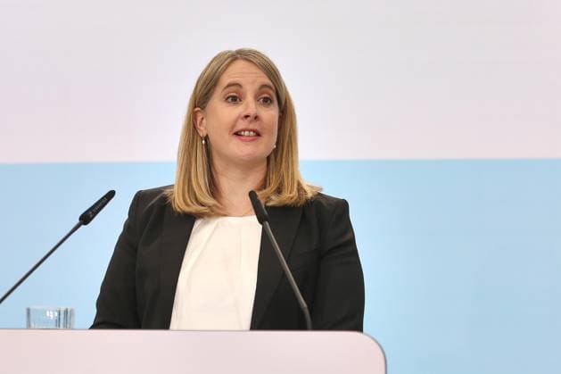 Berlin, Deutschland, 27.05.2026: Baumnisterium: Pressestatement zur Modernisierung des Städtebau- und Raumordnungsrechts: Bundesministerin für Wohnen, Stadtentwicklung und Bauwesen Verena Hubertz (SPD) *** Berlin, Germany, 27 05 2026 Baumnisterium Press statement on the modernization of urban development and spatial planning law Federal Minister of Housing, Urban Development and Building Verena Hubertz SPD Copyright: xdtsxNachrichtenagenturx dts_120846