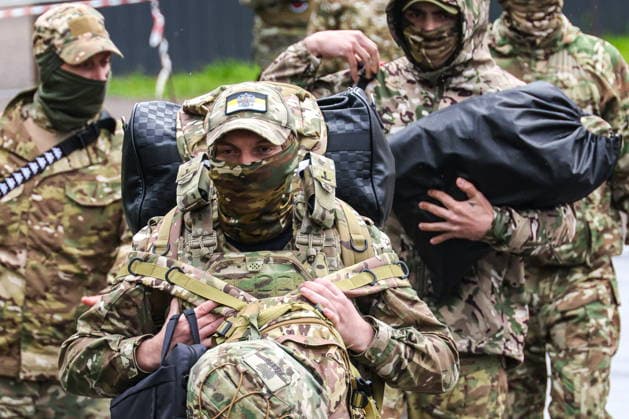 RUSSIA, MOSCOW REGION - MAY 27, 2026: Servicemen are seen at the Moscow Region s recruitment center for contract military service in Balashikha, east of Moscow. Sergei Karpukhin TASS  93091792
