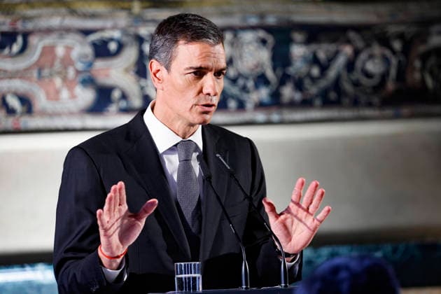 May 27, 2026, Rome, ITALY: Spain s Prime Minister, Pedro Sanchez, attends a press conference held at the Spanish Embassy to the Holy See, Rome, Italy, 27 May 2026. ANSA FABIO FRUSTACI. Rome ITALY  - ZUMAa110 20260527_zaf_a110_012 Copyright: xFabioxFrustacix