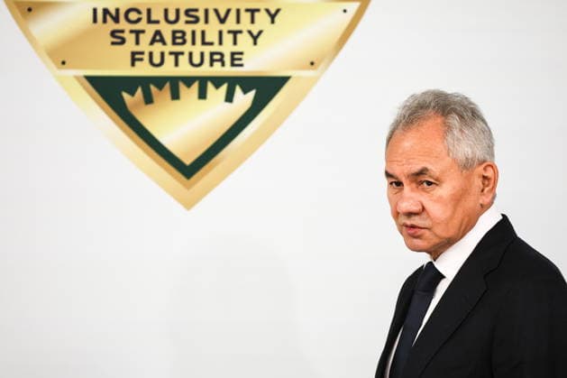RUSSIA, MOSCOW REGION - MAY 27, 2026: Russian Security Council Secretary Sergei Shoigu during a meeting with National Security Adviser to the President of Ghana Prosper Douglas Kwaku Bani on the sidelines of the 1st International Security Forum Russia  - ZUMAt113 20260527_zaa_t113_349 Copyright: xSergeixSavostyanovx