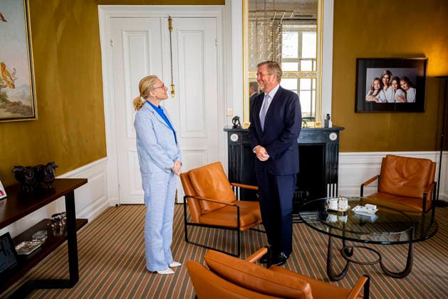 27-05-2026 HtB King Willem-Alexander during a meetng with Ms. Elanor Boekholt-O™Sullivan, Minister of Housing and Spatial Planning at palace Huis ten Bosch in The Hague. Â  Copyright: xPPEx
