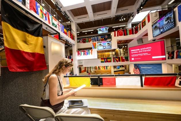 EMBARGO - ATTENTION EDITORS - EMBARGO PUBLICATION WEDNESDAY 27 MAY 2026 AT 13:00 BELGIAN TIME - Crown Princess Elisabeth pictured in Harvard Kennedy School, Harvard University, in Cambridge, USA, Tuesday 26 May 2026. - ATTENTION EMBARGO PUBLICATION WEDNESDAY 27 MAY 2026 AT 13 00 CET - NO PUBLICATION ON ANY PUBLIC DATABASE -  POOLxPHILIPxREYNAERS 175139925