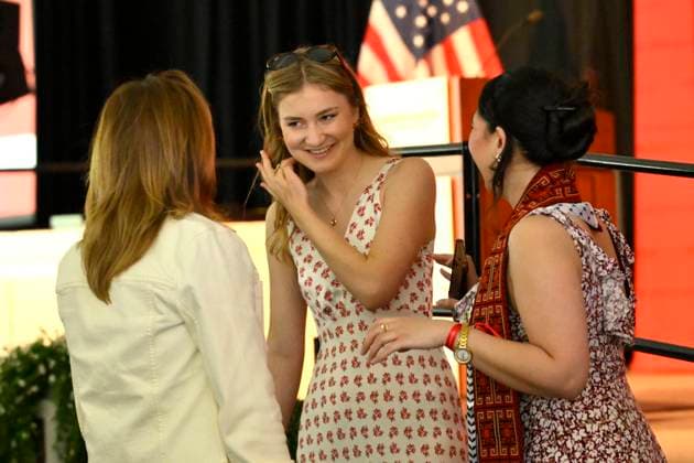 Belgian Royals Attend Harvard Class of 26 Graduation BOSTON, UNITED STATES OF AMERICA - MAY 27: Princess Elisabeth of Belgium pictured during the Class of 2026 Awards Ceremony, Class of 2026 Awards Ceremony Graduating students, their guests, as well as HKS faculty and staff come together to honor recognised members of the graduating class, hear from student speakers, and reflect on their collective achievements, on May 27, 2026 in Boston, United States of America, 27 05 2026 Boston United States of America  Copyright: xPhilipxReynaersx