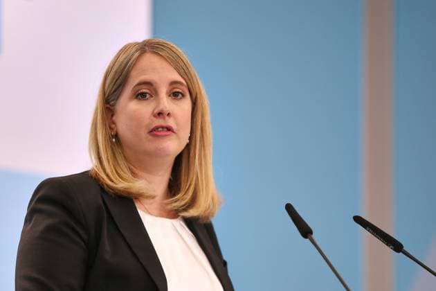 Berlin, Deutschland, 27.05.2026: Baumnisterium: Pressestatement zur Modernisierung des Städtebau- und Raumordnungsrechts: Bundesministerin für Wohnen, Stadtentwicklung und Bauwesen Verena Hubertz (SPD) *** Berlin, Germany, 27 05 2026 Baumnisterium Press statement on the modernization of urban development and spatial planning law Federal Minister of Housing, Urban Development and Building Verena Hubertz SPD Copyright: xdtsxNachrichtenagenturx dts_120854