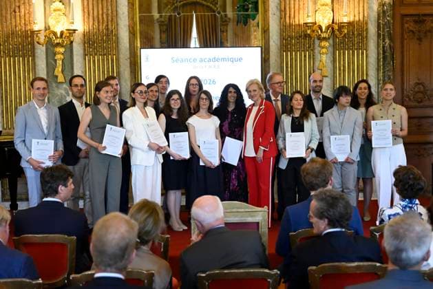 Princess Astrid presents the 2026 F.M.R.E. scientific awards BRUSSELS, BELGIUM - MAY 27 : Princess Astrid, Honorary President of the Queen Elisabeth Medical Foundation (F.M.R.E.), attends an academic session of the foundation at the Royal Palace and officially presents the F.M.R.E. 2026 scientific awards to the winners, on May 27, 2026 in Brussels, Belgium, 27 05 2026 Brussels Belgium  Copyright: xDidierxLebrunx