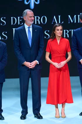27-05-2026 Madrid Queen Letizia and King Felipe during the Merit fine arts 2024 gold medals ceremony at the Cathedral Primada de Santa Maria in Toledo, Castilla-La Mancha No Spain Â  Copyright: xPPEx