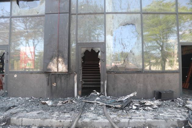 Russian attack injures 11 in Odesa ODESA, UKRAINE - MAY 27: Emergency services operate in the area where a Russian Shahed drone strike hit, injuring 11 people including two children in Odesa, Ukraine on May 27, 2026. Two stores and a post office were damaged in the attack. Nina Lyashonok Anadolu Odesa Ukraine. Editorial use only. Please get in touch for any other usage.  Copyright: x2026xAnadoluxNinaxLyashonokx