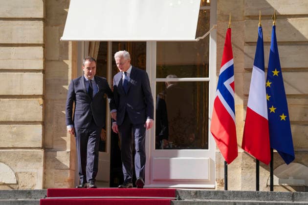 Store moter Frankrikes president Emmanuel Macron i Paris. Paris, Frankrike 20260527. Statsminister Jonas Gahr Store etter motert med Frankrikes statsminister SÃ bastien Lecornu i Paris onsdag ettermiddag. Foto: Ole Berg-Rusten NTB Paris Frankrike 188UTiyrboY EDITORIAL USE ONLY Ref:_POL188UTiyrboY.jpg *** French President Emmanuel Macron in Paris Paris, France 20260527 Prime Minister Jonas Gahr Store after meeting with French Prime Minister Sébastien Lecornu in Paris on Wednesday afternoon Photo Ole Berg Rusten NTB Paris France 188UTiyrboY EDITORIAL USE ONLY Ref POL188UTiyrboY jpg  Copyright: xOlexBerg-Rustenx xNTBx