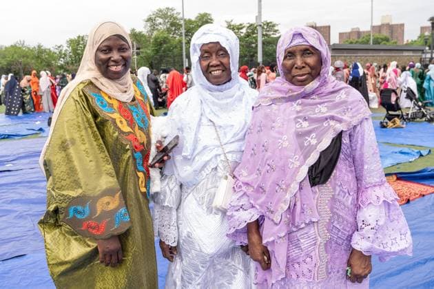 May 27, 2026, New York, New York, USA: People seen after pray and Mayor Zohran Mamdani delivered remarks during Eid Al-Adha holiday prayers at The Yancy Track & Field in New York, NY on May 27, 2026. Hundreds of men, women and children attended wearing clean, colorful and expensive traditional clothes. Eid al-Adha translates from Arabic to Festival of Sacrifice is one of the most important holidays in the Islamic calendar. It honors the Prophet Ibrahim s (Abraham s in Judaism) absolute obedience to God, commemorating his willingness to sacrifice his son as an act of submission before God provided a ram to sacrifice instead. New York USA  - ZUMAr339 20260527_znp_r339_017 Copyright: xLevxRadinx