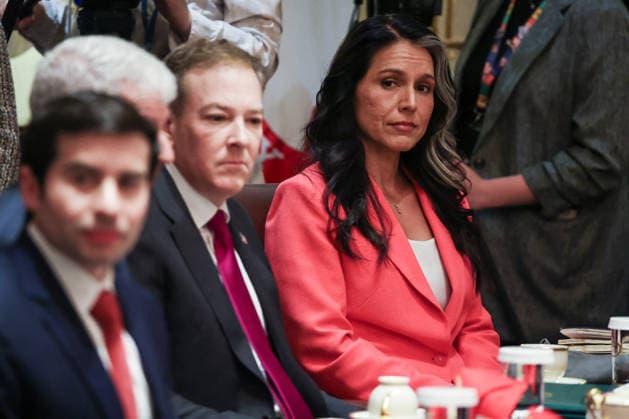 DC: President Trump Holds Cabinet Meeting Lee Zeldin and Tulsi Gabbard listen during a Cabinet meeting with U.S. President Donald Trump in the Cabinet Room of the White House on May 27, 2026 in Washington, D.C. Trump is holding the meeting with members of his Cabinet as a the U.S. and Iran creep closer to a deal. (Photo by Samuel Corum Pool ABACAPRESS.COM) Washington DC United States  Copyright: xPool ABACAx