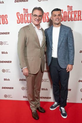 27.05.2026, Zürich, Kino Corso, Filmpremiere The Socceritos, Ana Maria MarkoviÄ‡, Daniel Swain, Reto Salimbeni, Granit Xhaka, Christian Jungen , Zürich Kino Corso ZÜRICH Switzerland *** 27 05 2026, Zurich, cinema Corso, film premiere The Socceritos, Ana Maria MarkoviÄ‡, Daniel Swain, Reto Salimbeni, Granit Xhaka, Christian Jungen , Zurich cinema Corso ZÜRICH Switzerland  Copyright: xJustPictures.ch AlexanderxRaemyx