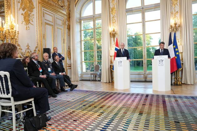Store moter Frankrikes president Emmanuel Macron i Paris. Paris, Frankrike 20260527. Statsminister Jonas Gahr Store moter Frankrikes president Emmanuel Macron i Paris. Foto: Ole Berg-Rusten NTB Paris Frankrike HZ1IWUeE8YA EDITORIAL USE ONLY Ref:_POLHZ1IWUeE8YA.jpg *** Big fashions French President Emmanuel Macron in Paris Paris, France 20260527 Prime Minister Jonas Gahr Big fashions French President Emmanuel Macron in Paris Photo Ole Berg Rusten NTB Paris France HZ1IWUeE8YA EDITORIAL USE ONLY Ref POLHZ1IWUeE8YA jpg  Copyright: xOlexBerg-Rustenx xNTBx