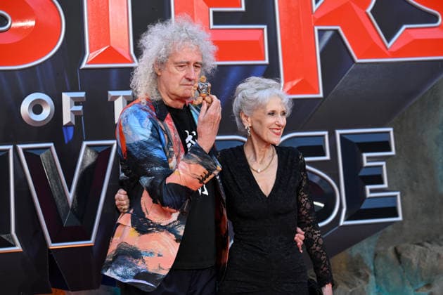 Celebrities arrive for the UK premiere of ˜Masters of the Universe™ at Cineworld Leicester Square in central London Featuring: Brian May, Anita Dobson Where: London, United Kingdom When: 27 May 2026 Credit: Cover Images EDITORIAL USE ONLY. NOT FOR USE BY NEWSPAPERS BASED IN THE UK. Copyright: xx coverimg55730832