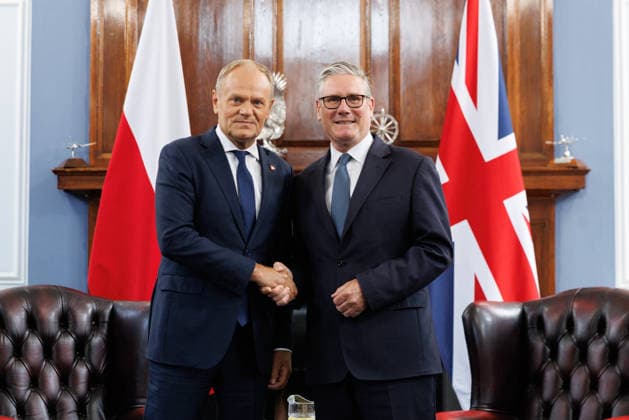 Prime Minister Keir Starmer hosts Polish PM Donald Tusk 27 05 2026. London, United Kingdom. Prime Minister Keir Starmer hosts Donald Tusk, Prime Minister of Poland for a bilateral meeting at RAF Northolt., Credit:Simon Dawson B66 Avalon United Kingdom, Greater London, London  Copyright: xSimonxDawsonx xB66x xAvalonx 1106016335