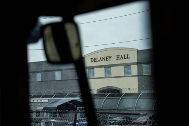 Delaney Hall Detention Center is pictured in Newark, N.J. on Wednesday, May 27, 2026. Detainees have started a hunger strike to protest what they call inhumane conditions inside the ICE detention center.  NYP202605279018 ANGELINAxKATSANIS