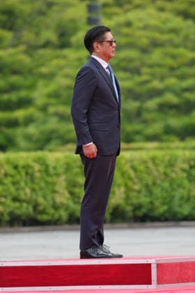 May 27, 2026, Tokyo, Japan: Philippine President Ferdinand Marcos Jr., reviews an honor guard during a welcome ceremony at the Imperial Palace in Tokyo, Wednesday, May 27, 2026. Tokyo Japan - ZUMAz114 20260527_zih_z114_046 Copyright: xPOOLx