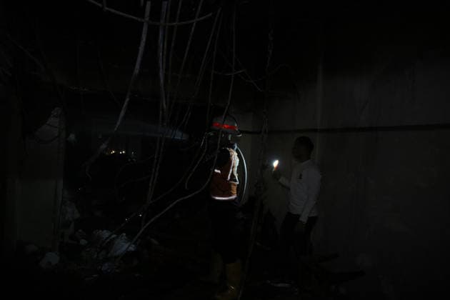 Israeli airstrike in Gaza kills 7 Palestinians GAZA CITY, GAZA, PALESTINE - MAY 27: Palestinian search and rescue teams, firefighters and medical crews are dispatched to the area following the Israeli attack on Omar Mukhtar Street which killed 7 Palestinians and injured 18 in Gaza City, Gaza, Palestine on May 27, 2026. Anas Zeyad Fteha Anadolu Gaza City Gaza. Editorial use only. Please get in touch for any other usage.  Copyright: x2026xAnadoluxAnasxZeyadxFtehax