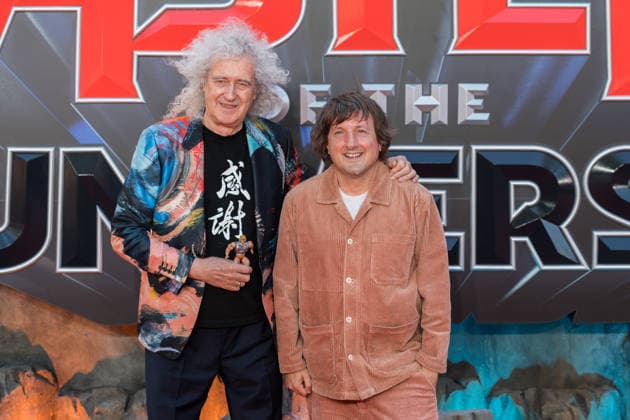 Masters of the Universe UK Premiere in London LONDON, UNITED KINGDOM - MAY 27: Brian May and Daniel Pemberton attend the UK premiere of Masters of the Universe at Cineworld Leicester Square in London, United Kingdom on May 27, 2026. Wiktor Szymanowicz Anadolu London United Kingdom. Editorial use only. Please get in touch for any other usage.  Copyright: x2026xAnadoluxWiktorxSzymanowiczx