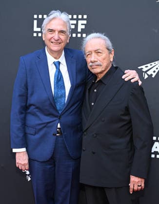 Opening Night of the L.A. Latino International Film Festival Gregory Nava and Edward James Olmos arriving to the opening night of the 25th edition of the Los Angeles Latino International Film Festival (LALIFF), held at the TCL Chinese Theatre on May 27, 2026 in Hollywood, CA. Hollywood TCL Chinese Theatre California USA Copyright: xLisaxOConnorx xAFF-USA.comx