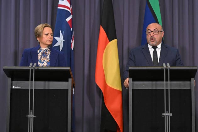 MICHELLE ROWLAND PFAS PRESSER, Attorney-General Michelle Rowland and Assistant Minister for Defence Peter Khalil at a press conference at Parliament House in Canberra, Thursday, May 28, 2026. ( NO ARCHIVING CANBERRA ACT AUSTRALIA  Copyright: xMICKxTSIKASx 20260528193462131185