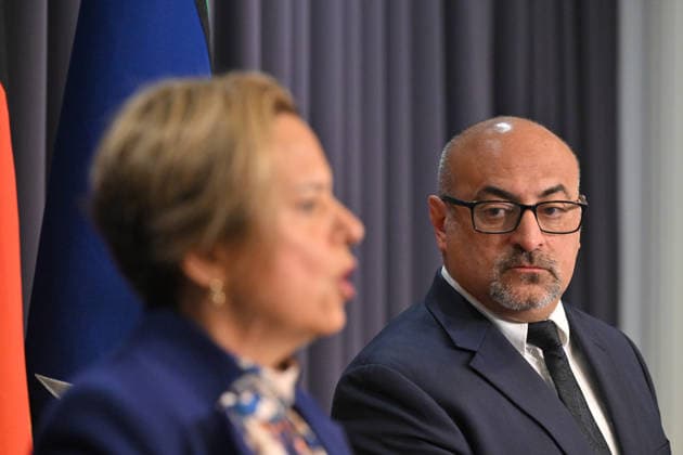 MICHELLE ROWLAND PFAS PRESSER, Attorney-General Michelle Rowland and Assistant Minister for Defence Peter Khalil at a press conference at Parliament House in Canberra, Thursday, May 28, 2026. ( NO ARCHIVING CANBERRA ACT AUSTRALIA  Copyright: xMICKxTSIKASx 20260528171309116685