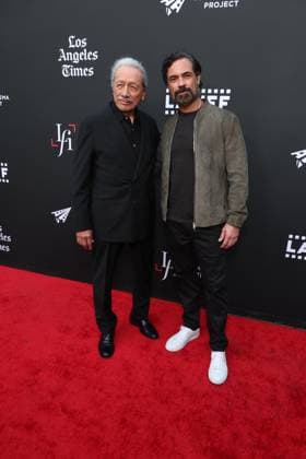 LALIFF 25th Edition Opening Night Celebration HOLLYWOOD, CALIFORNIA - MAY 27: Edward James Olmos and Danny Pino at the 25th Edition of The Los Angeles Latino International Film Festival - Opening Night at TCL Chinese Theatre on May 27, 2026 in Hollywood, California. Credit: AdMedia EDITORIAL USE ONLY  Copyright: xx AdMediax admphotostwo992558