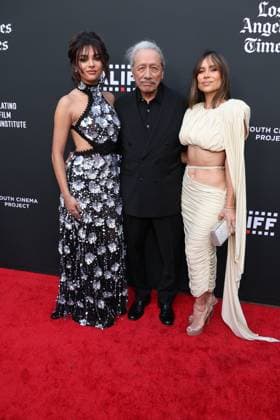 HOLLYWOOD, CALIFORNIA - MAY 27: Zulay Henao & and Edward James Olmos at the 25th Edition of The Los Angeles Latino International Film Festival - Opening Night at TCL Chinese Theatre on May 27, 2026 in Hollywood, California. Credit: USA - ZUMAa123 20260527_zaa_a123_170 Copyright: xAdMediax