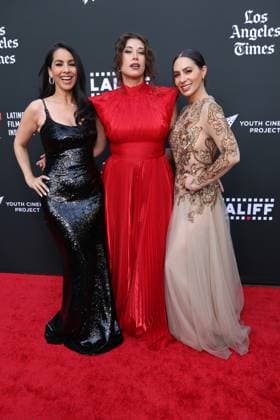 LALIFF 25th Edition Opening Night Celebration HOLLYWOOD, CALIFORNIA - MAY 27: Marta MÃndez Cross, Virginia Novello and Valeria Maldonado at the 25th Edition of The Los Angeles Latino International Film Festival - Opening Night at TCL Chinese Theatre on May 27, 2026 in Hollywood, California. Credit: AdMedia EDITORIAL USE ONLY  Copyright: xx AdMediax admphotostwo992658