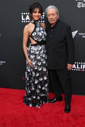 LALIFF 25th Edition Opening Night Celebration HOLLYWOOD, CALIFORNIA - MAY 27: Paulina Chavez and Edward James Olmos at the 25th Edition of The Los Angeles Latino International Film Festival - Opening Night at TCL Chinese Theatre on May 27, 2026 in Hollywood, California. Credit: AdMedia EDITORIAL USE ONLY  Copyright: xx AdMediax admphotostwo992616