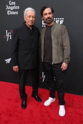 LALIFF 25th Edition Opening Night Celebration HOLLYWOOD, CALIFORNIA - MAY 27: Edward James Olmos and Danny Pino at the 25th Edition of The Los Angeles Latino International Film Festival - Opening Night at TCL Chinese Theatre on May 27, 2026 in Hollywood, California. Credit: AdMedia EDITORIAL USE ONLY  Copyright: xx AdMediax admphotostwo992649