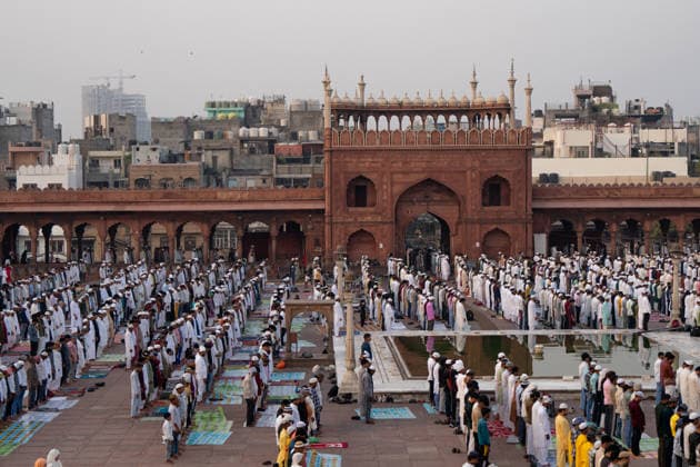 Eid al-Adha in India NEW DELHI, INDIA - MAY 28: Indian Muslims offer Eid al-Adha prayers at Jama Masjid in New Delhi, India, on May 28, 2026. Amarjeet Kumar Singh Anadolu New Delhi India. Editorial use only. Please get in touch for any other usage.  Copyright: x2026xAnadoluxAmarjeetxKumarxSinghx